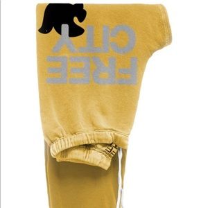 FREECITY yellow sweatpants